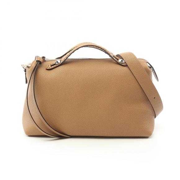 Fendi By The Way Selleria Large Handbag Leather Brown - Picture 1 of 4